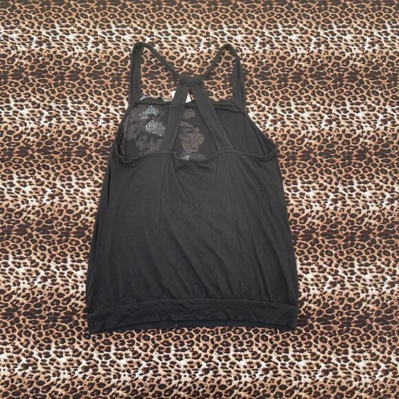 ꧁ floral sequin sleazy tank top ꧂ - Picture 4 of 7